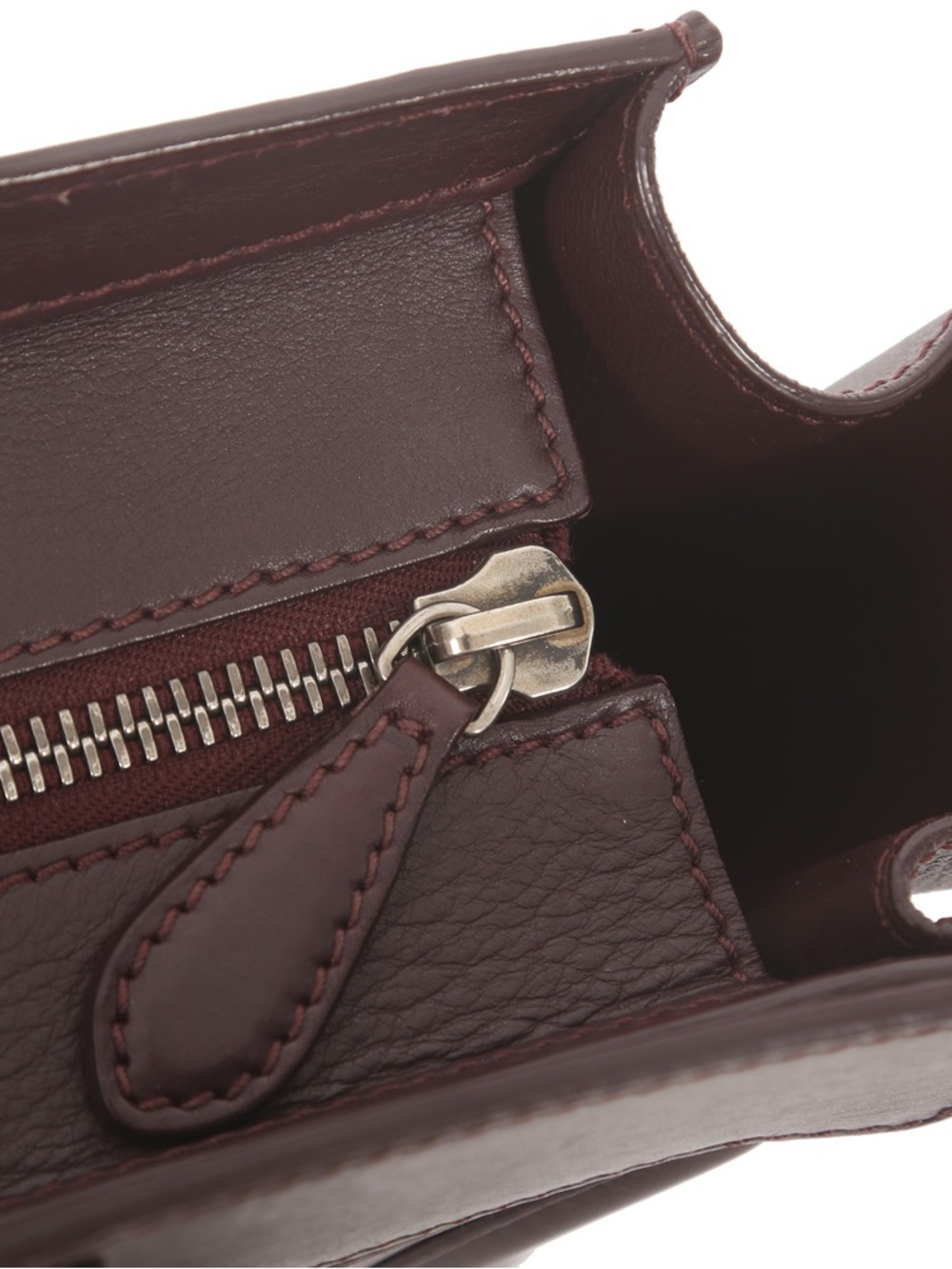 ♥️ Celine Burgundy Leather Mini Luggage Tote ♥️ - Picture 11 of 16